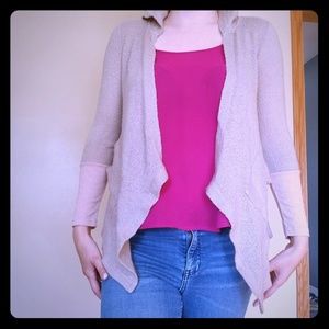 En Creme Hooded Cardigan